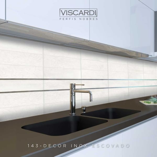 143 - PERFIL VISCARDI DECOR INOX ESCOVADO - AMBIENTE 1