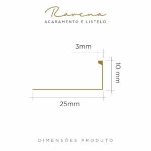 PERFIL VISCARDI RAVENA DIMENSÕES -10MM