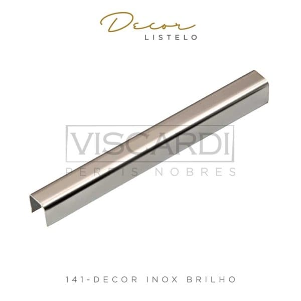 141 - PERFIL VISCARDI DECOR INOX BRILHO