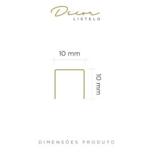 PERFIL VISCARDI DECOR DIMENSÕES - 10MM