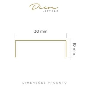 PERFIL VISCARDI DECOR DIMENSÕES - 30MM