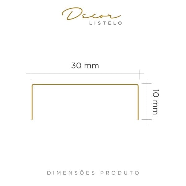 PERFIL VISCARDI DECOR DIMENSÕES - 30MM