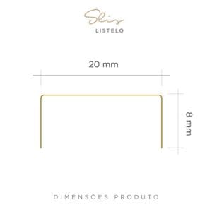 PERFIL VISCARDI SLIS 20mm - DIMENSÕES