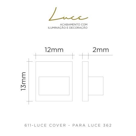 611-LUCE COVER - PARA LUCE 362-DIMENSIONAL